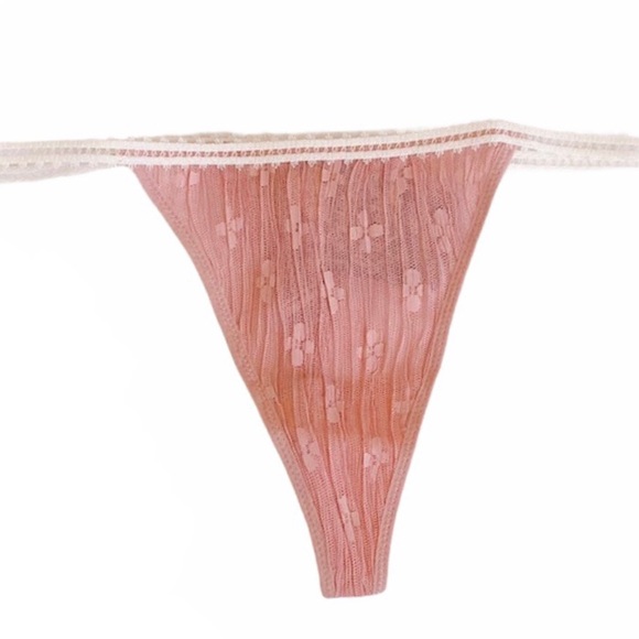 FREE PEOPLE Panties Gabriella Thong Underwear Pixie Nude Blush - Picture 2 of 12